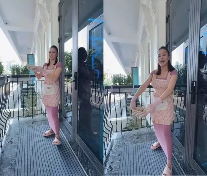 Một góc ban công trong căn hộ của Shark Bình - Phương Oanh.