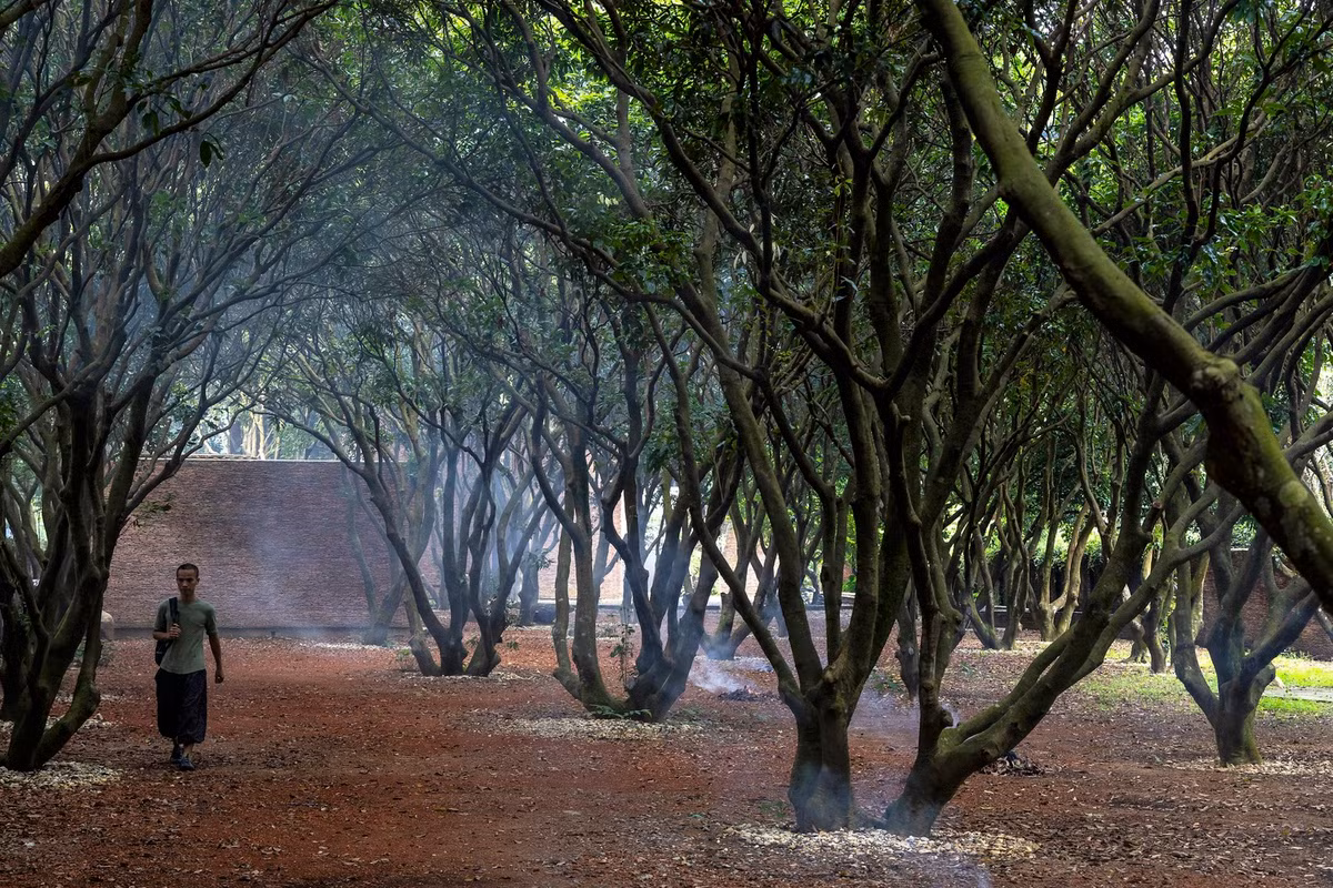 Tọa lạc tại một ngôi làng cổ kính gần Hà Nội, bảo tàng trải rộng trên diện tích 5.000 m2 giữa một vườn cây ăn quả 50 năm tuổi, bao gồm cây ăn quả và cây cảnh.