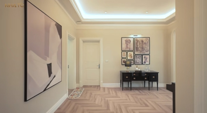 Mỗi tầng trong nhà đều có không gian sảnh chờ.