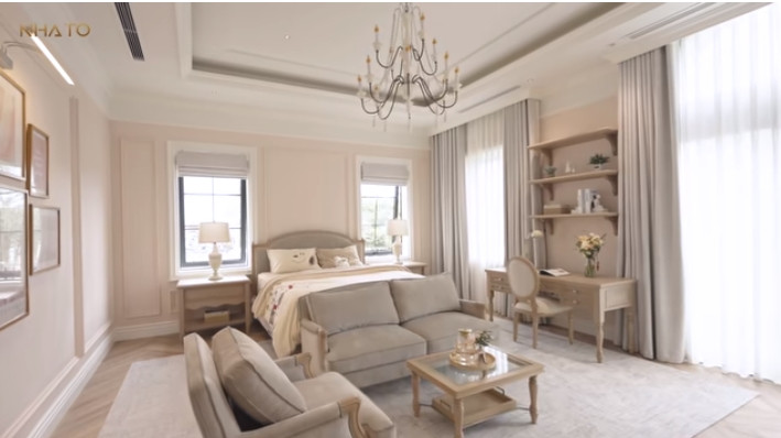 Phòng ngủ dành cho con gái nhỏ.