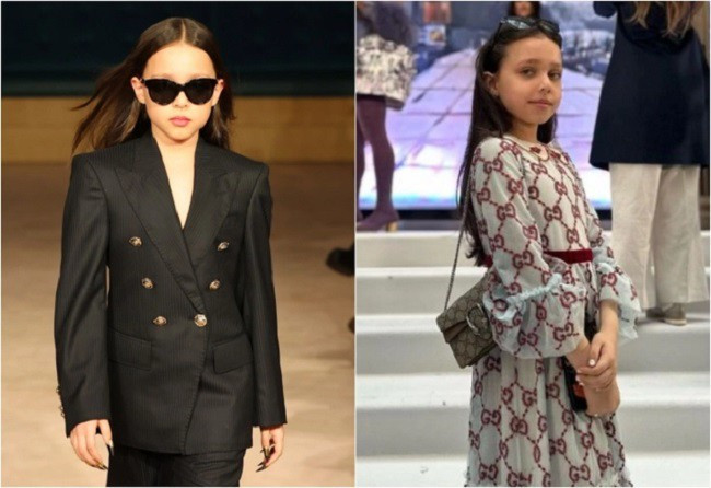 Cô bé 10 tuổi thậm chí còn tham dự Tuần lễ Thời trang London và mua sắm rất phóng khoáng.