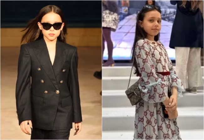 Cô bé 10 tuổi thậm chí còn tham dự Tuần lễ Thời trang London và mua sắm rất phóng khoáng.