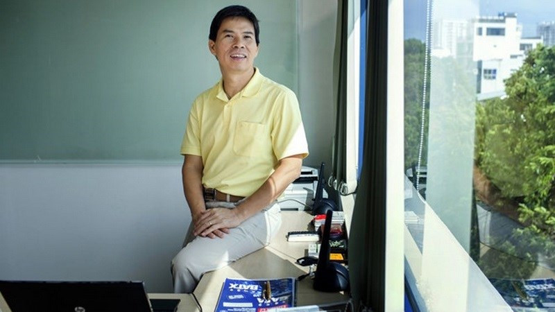 Ông Nguyễn Đức Tài - Chủ tịch Công ty cổ phần Đầu tư Thế giới Di động cũng thường xuyên xuất hiện trong bộ áo phông đơn giản. Ảnh: Thegioididong