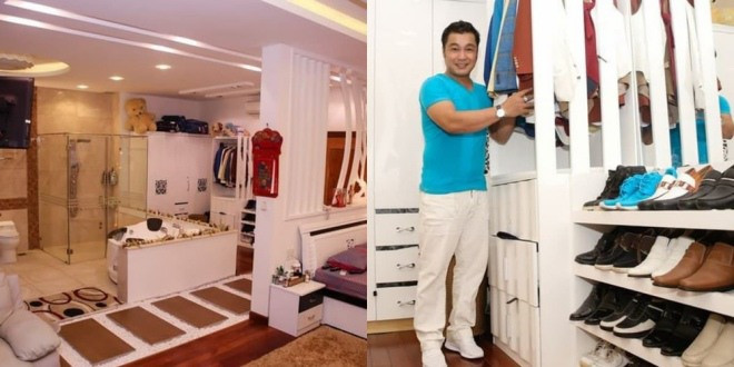 Phòng riêng của Lý Hùng trên tầng 2, rộng tới 100m2, được chia thành từng khu vực riêng biệt. Ảnh: Internet