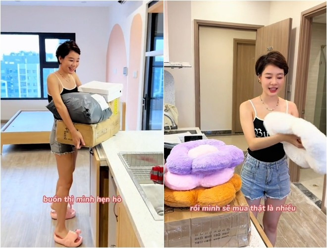 Mới đây, nữ diễn viên khiến khán giả xuýt xoa khoe khoe làm 2 căn nhà một lúc. Ảnh chụp màn hình