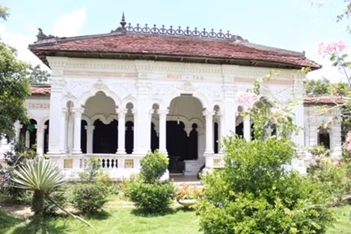 Căn nhà tọa lạc giữa vườn cây ăn trái có diện tích 9667,7 m. Ảnh: Dân trí