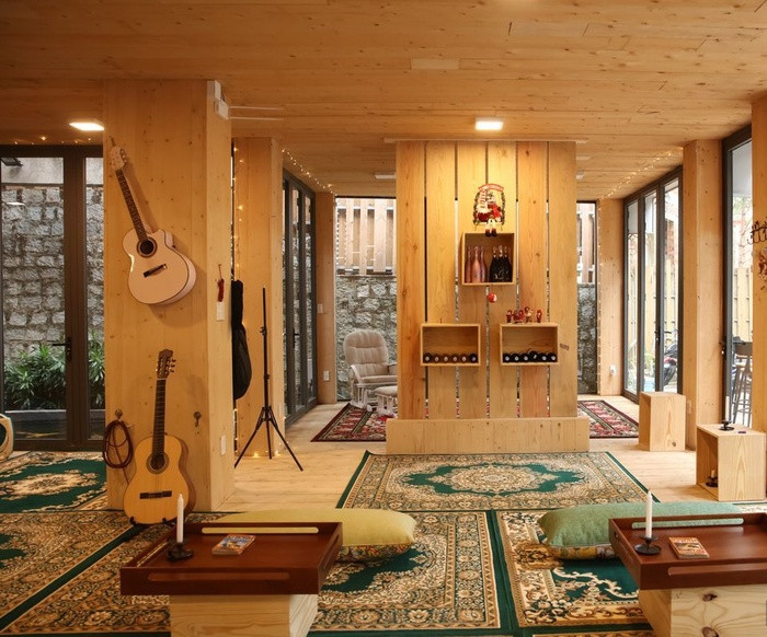 Đứng một góc trong nhà có thể quan sát được tất cả các góc còn lại. Ảnh: FBNV