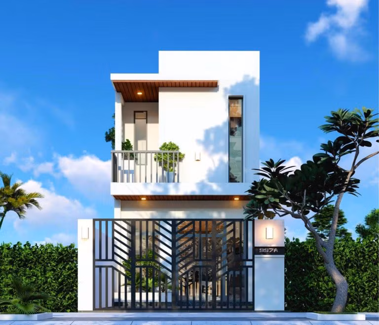 10 mau nha pho 2 tang gia re, dep lung linh