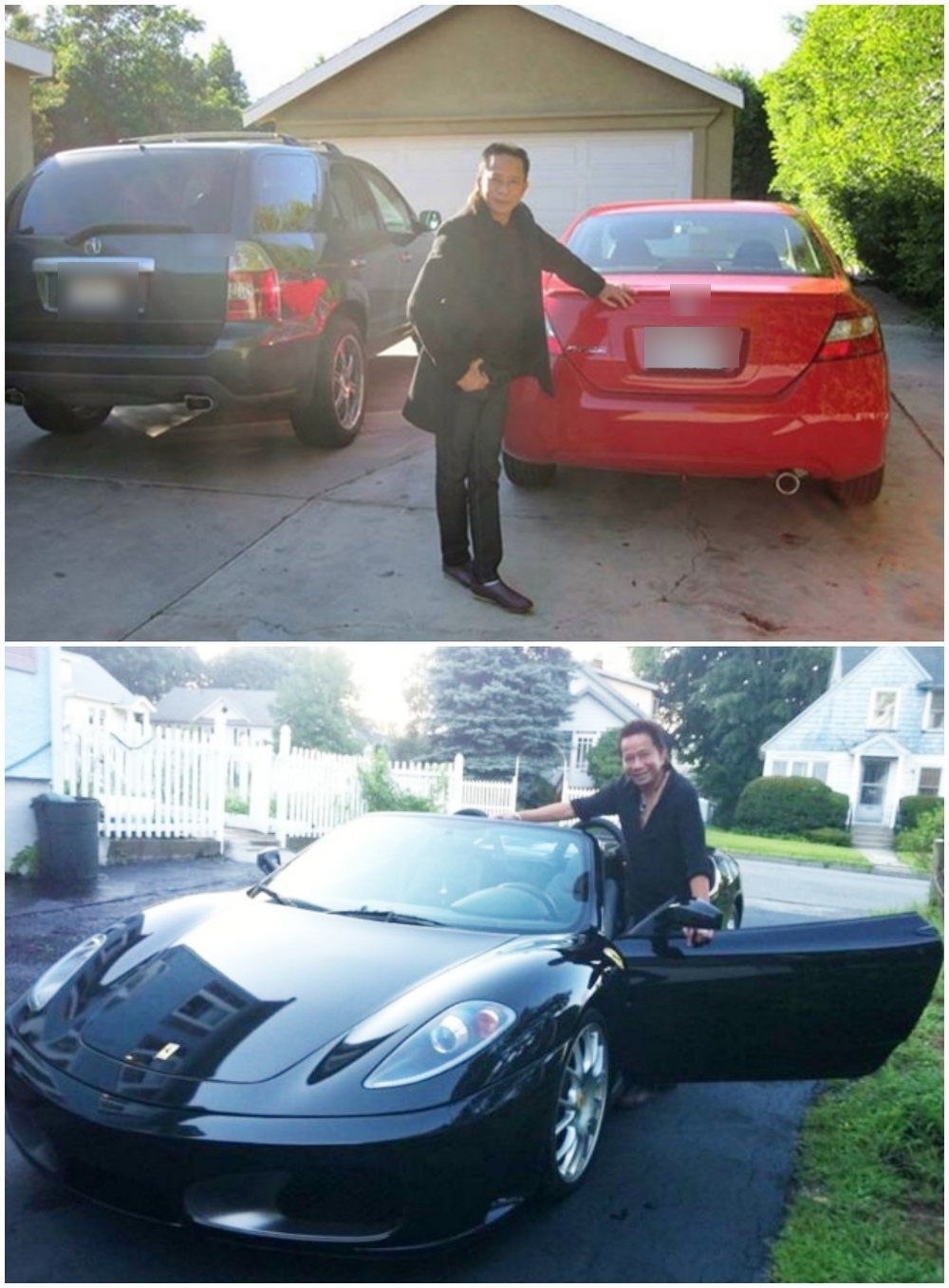 Nam danh hài cũng sở hữu nhiều xế hộp sang trọng. Ảnh: FBNV