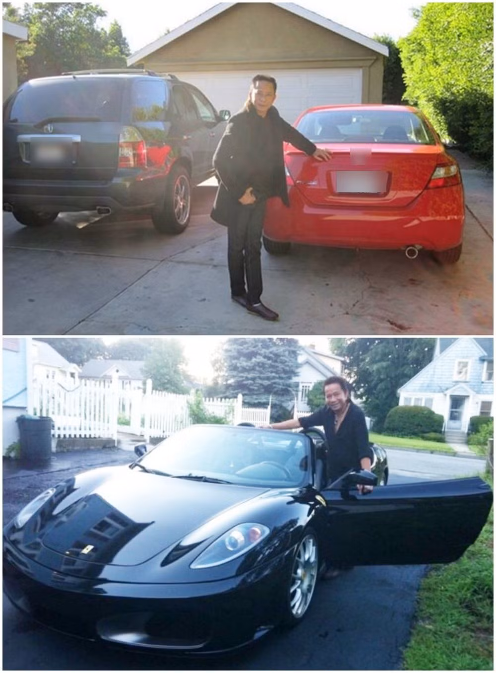 Nam danh hài cũng sở hữu nhiều xế hộp sang trọng. Ảnh: FBNV