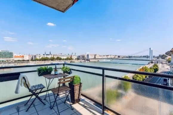 Đặc biệt, ngôi nhà có tầm "view triệu đô" khi trước mặt là khúc đẹp nhất của dòng sông Danube.