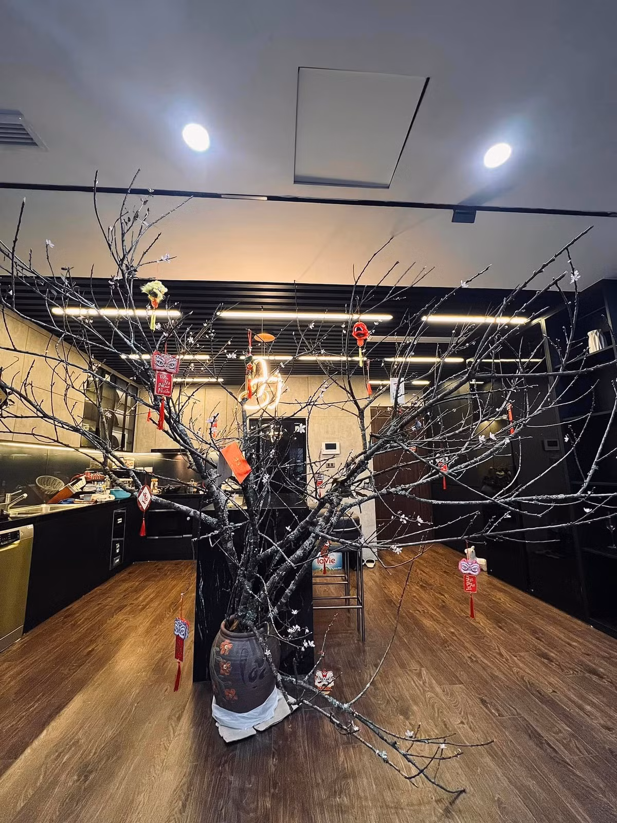 Khu bếp không quá rộng nhưng gọn gàng.