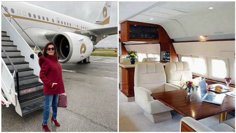 Với khối tài sản kếch xù, tỷ phú Mukesh Ambani thoải mái tậu về những món đồ xa xỉ. Đáng chú ý, tỷ phú người Ấn Độ còn tặng vợ chiếc máy bay Airbus A319 trị giá 60 triệu USD nhân dịp sinh nhật lần thứ 44 của bà. Ảnh: Delhi Royale