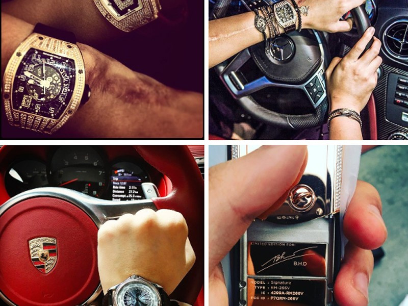  Thiếu gia Hà thành từng khiến nhiều người "choáng váng" bởi độ chịu chơi của mình. Bảo Hưng có niềm đam mê đồng hồ hàng hiệu, giá vài trăm triệu đến cả tỷ đồng. Ảnh: Internet