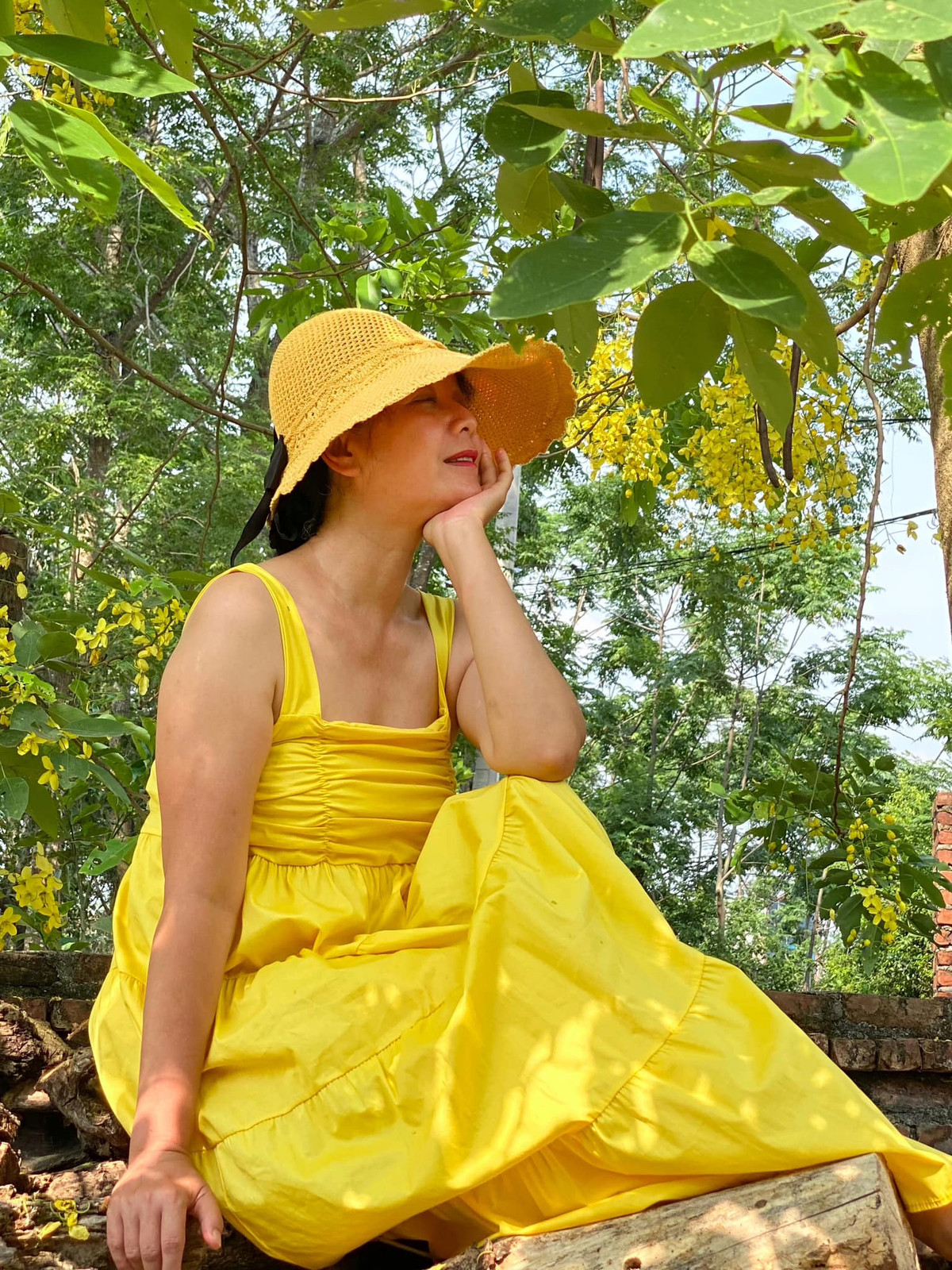 Ngoài căn nhà cổ trên phố Nguyễn Thái Học (Ba Đình, Hà Nội), NSƯT Chiều Xuân và ông xã còn sở hữu nhà vườn rộng đến 1.000m2 ở ngoại thành Hà Nội. Ảnh: FBNV