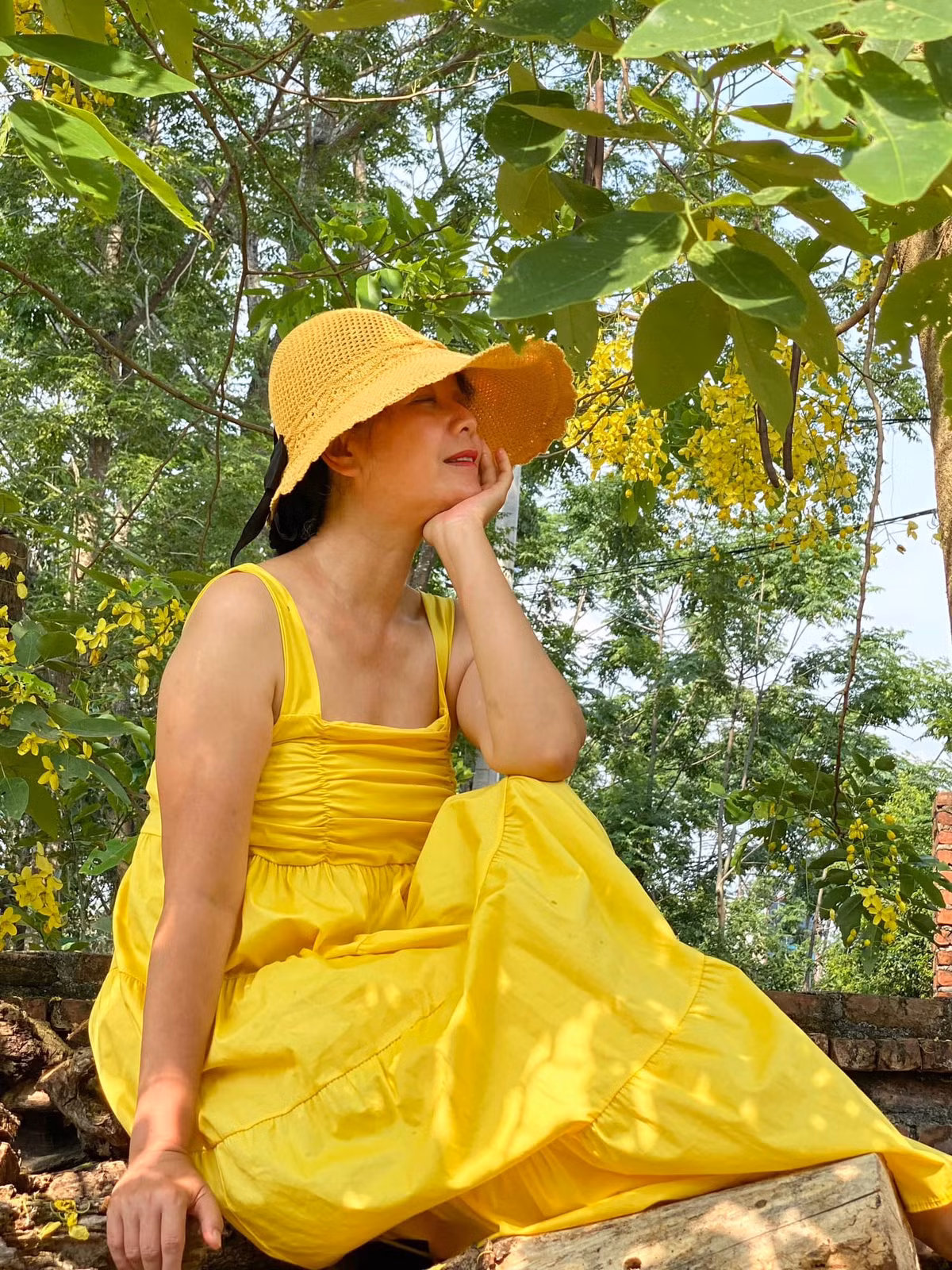 Ngoài căn nhà cổ trên phố Nguyễn Thái Học (Ba Đình, Hà Nội), NSƯT Chiều Xuân và ông xã còn sở hữu nhà vườn rộng đến 1.000m2 ở ngoại thành Hà Nội. Ảnh: FBNV