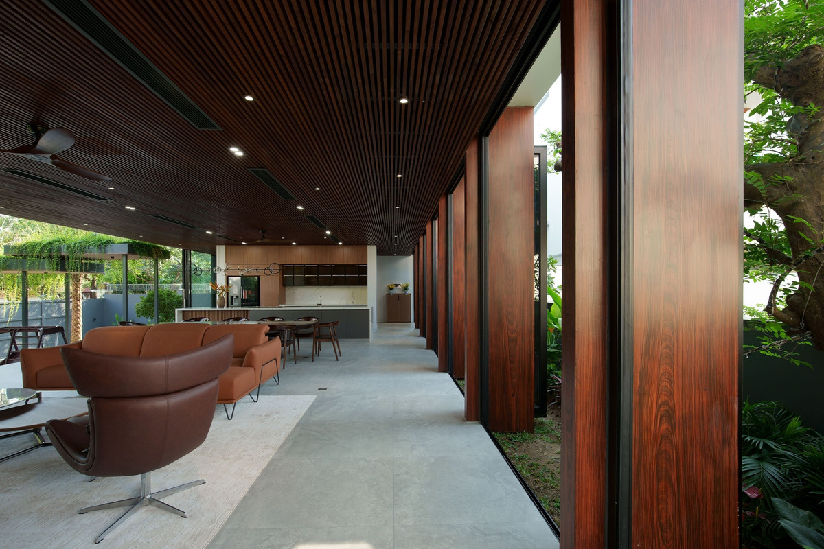 Ngoài ra, căn nhà cũng hạn chế sử dụng các vật liệu có hại cho môi trường, thu hồi và tái sử dụng nguồn nước.