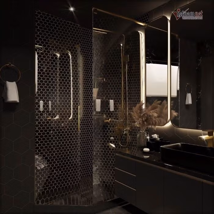 Phòng tắm thiết kế tối giản, hiện đại. Ảnh: Vietnamnet