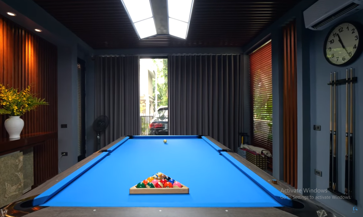 Trong biệt thự còn có các phòng giải trí, biến nơi đây thành không gian nghỉ dưỡng lý tưởng.