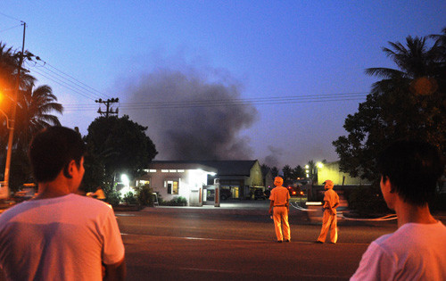Chay du doi trong Khu che xuat Tan Thuạn, TP HCM