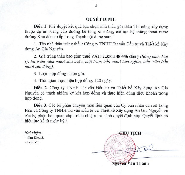 TP HCM: Công ty An Gia Nguyễn dự 2 gói thầu tại xã Long Hòa - Hình 4 TP HCM: Cong ty An Gia Nguyen du 2 goi thau tai xa Long Hoa-Hinh-4