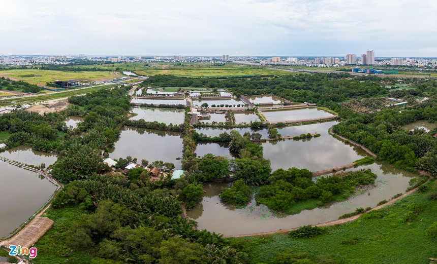 Trong khi đó, Khu liên hợp thể thao Rạch Chiếc được kỳ vọng là một dự án tầm cỡ của TP.HCM vẫn là những lô đất trống rộng lớn với cỏ xanh kín lối và xen lẫn nhà dân.