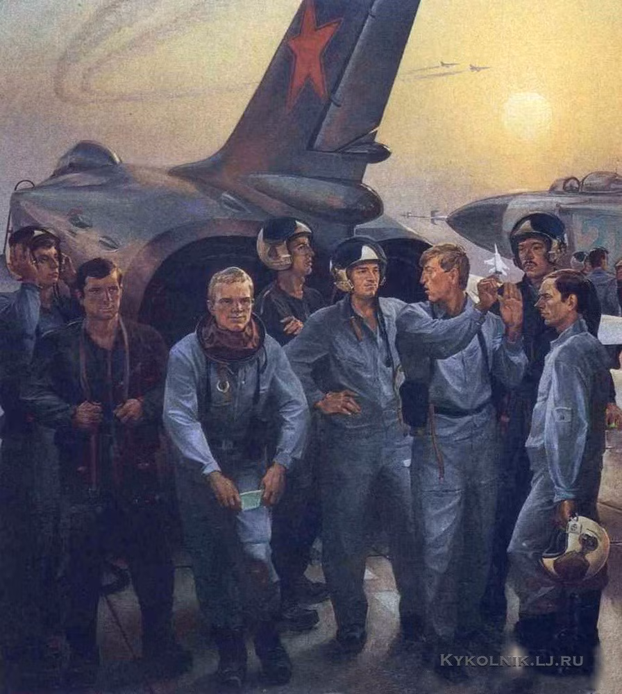 Bức họa "Chiếm lĩnh bầu trời" của tác giả Evgenily Alekseevick. Nguồn ảnh: Englishrussia.