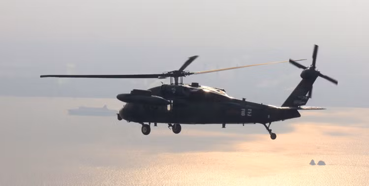 Trực thăng cứu hộ MH-60R Seahawk của lực lượng cứu hộ biển Hàn Quốc. Nguồn ảnh: Chosul.
