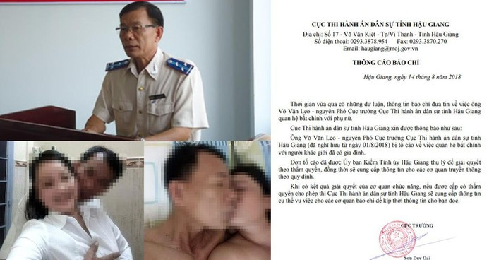 Ông L. đã thừa nhận hành vi quan hệ bất chính với bà O. Ông Oai cũng cho biết ông L. là cán bộ do Tỉnh ủy Hậu Giang quản lý và vụ việc này xảy ra trước thời điểm ông L. nghỉ hưu.