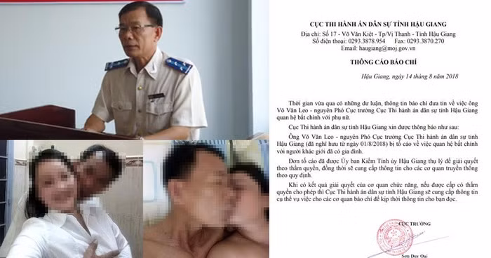 Ông L. đã thừa nhận hành vi quan hệ bất chính với bà O. Ông Oai cũng cho biết ông L. là cán bộ do Tỉnh ủy Hậu Giang quản lý và vụ việc này xảy ra trước thời điểm ông L. nghỉ hưu.