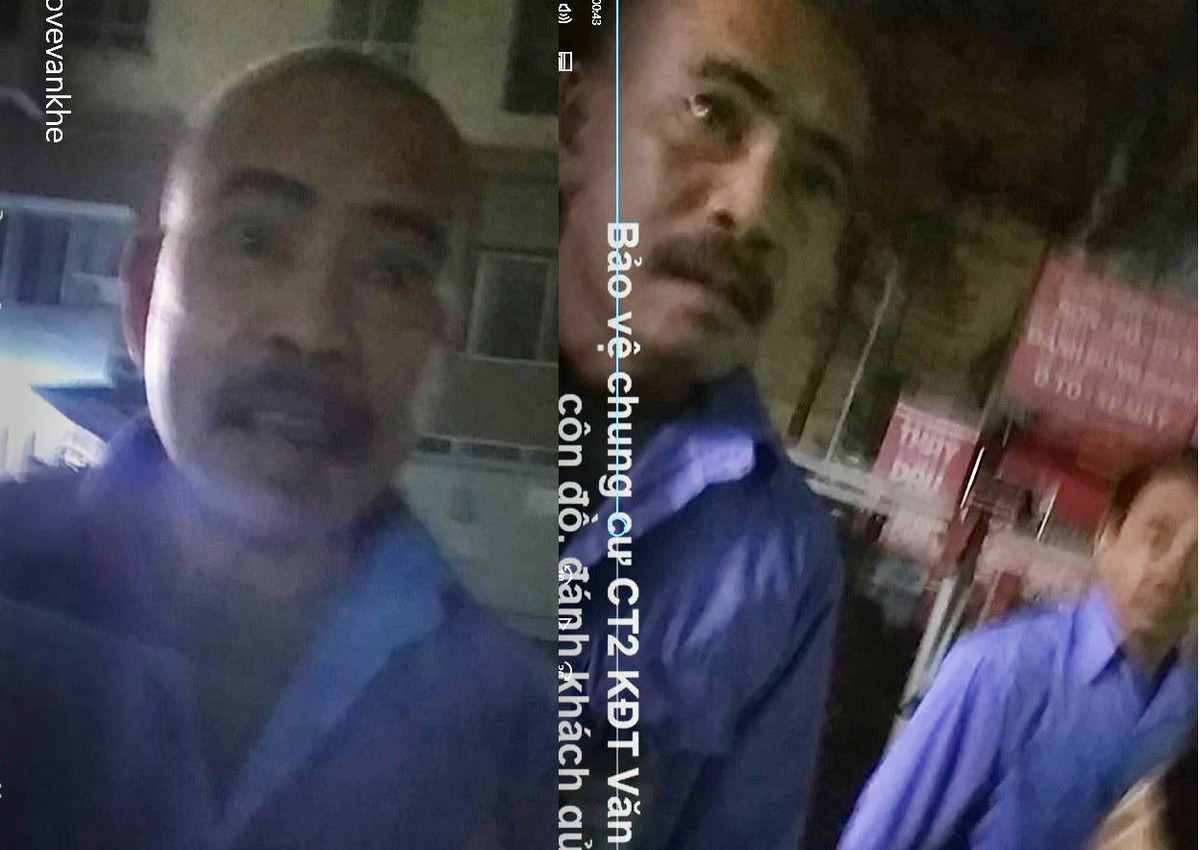 Bao ve chung cu CT2 Van Khe hanh hung, doa danh chet khach gui xe