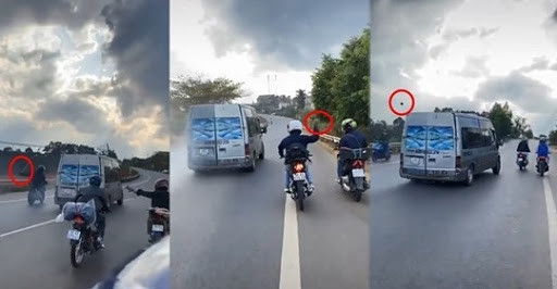 Khi xe khách chạy đến Trạm thu phí Liên Đầm (xã Liên Đầm, huyện Di Linh) thì nhóm phượt thủ này vượt lên, dùng đá ném liên tục vào ôtô. Bạn gái Lộc đã dùng điện thoại quay lại toàn bộ sự việc. Đến ngày 7/5, thanh niên này đã đăng lên mạng xã hội khiến nhiều người bức xúc. 