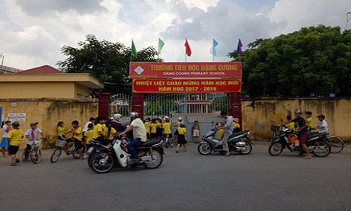 Trường tiểu học Đặng Cương. Ảnh: VOV.