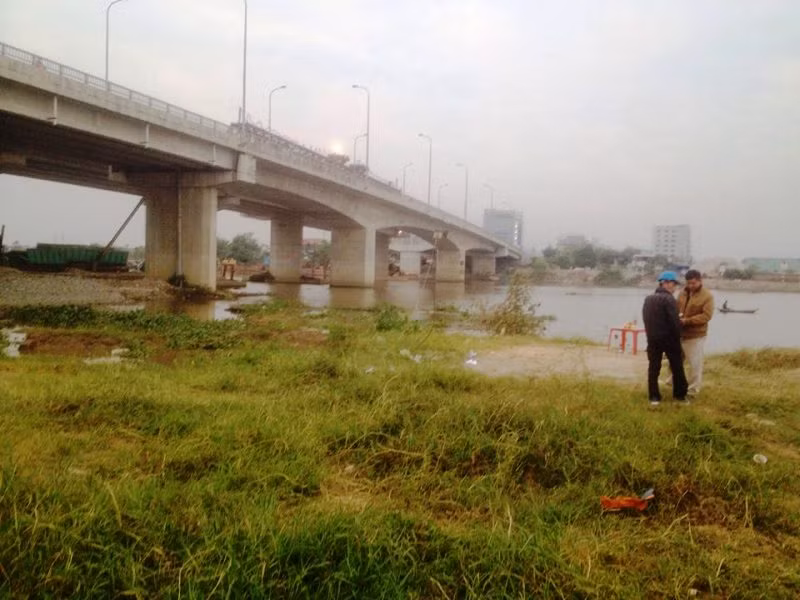 Khu vực phát hiện thi thể anh Nguyễn Tiến Mạnh.