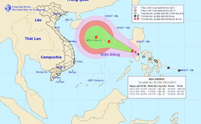 Khan truong ung pho bao so 13 co the manh toi cap 12
