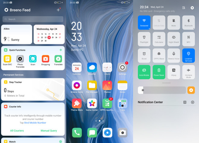 Giao diện của máy.