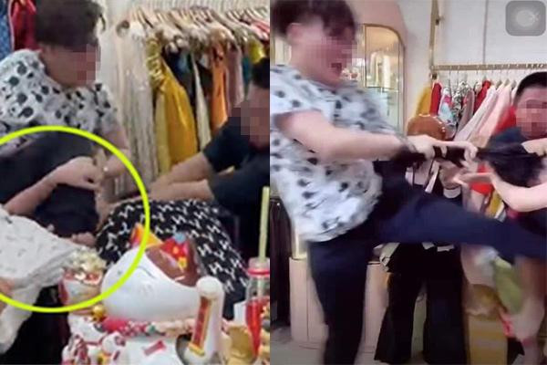 Trang dùng tay giật khẩu trang của chị Khanh, sau đó, Quy và Quách Thị Thùy Trang là nhân viên của hàng xông vào hành hung, đánh đạp vào bụng, lưng, vai… chị Khanh. 