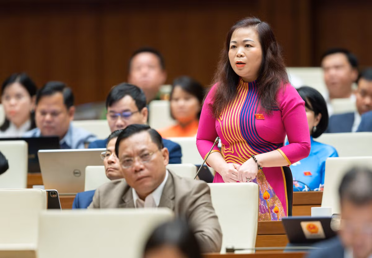  Đại biểu Vũ Thị Lưu Mai - TP Hà Nội: "Dưới góc độ của người dân vẫn luôn mong rằng chính quyền cần quyết liệt hơn nữa trong xử lý các vướng mắc về đất đai. Theo đó cần đưa ra một lộ trình cụ thể, một thời hạn cụ thể và điều này thì cần được nghị quyết hóa, bởi vì đó là thước đo mức độ hoàn thành nhiệm vụ của cơ quan công quyền. Cần xử lý nghiêm đối với lối tư duy nhiệm kỳ, cần đề cao trách nhiệm nhưng cũng rất cần một cơ chế minh bạch, ranh giới giữa đúng - sai phải rõ ràng để tạo công cụ bảo vệ những người trong bộ máy công quyền, để không tạo một tâm lý e dè, lo lắng, khơi thông tư tưởng. Có như vậy thì hiệu quả quản lý nhà nước mới không đi xuống."