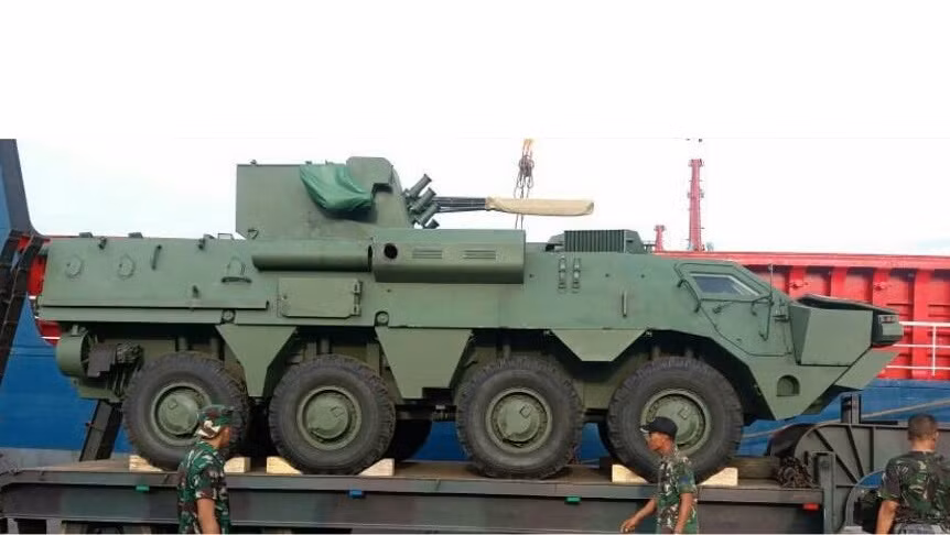 Theo tạp chí Jane's, Indonesia và Ukroboronprom - Tập đoàn công nghiệp quốc phòng quốc gia Ukraine dự kiến sẽ bắt đầu cuộc đàm phán trước cuối năm nay về việc cung cấp giấy phép cho Indonesia sản xuất xe bọc thép BTR-4 8x8 bánh trong nước. Nguồn ảnh: IMF