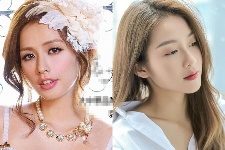 Khả Ngân đóng nữ chính phim " Hậu duệ mặt trời" bản Việt còn ở bản Đài Loan, nhân vật nữ chính được đảm nhận bởi Viên Ngải Phi (trái).