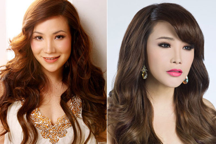 Hồ Quỳnh Hương sửa mũi cho đẹp hơn. Tuy nhiên, vì can thiệp dao kéo quá đà, mũi của cô kém tự nhiên, không hài hòa với tổng thể gương mặt. Ảnh: Zing