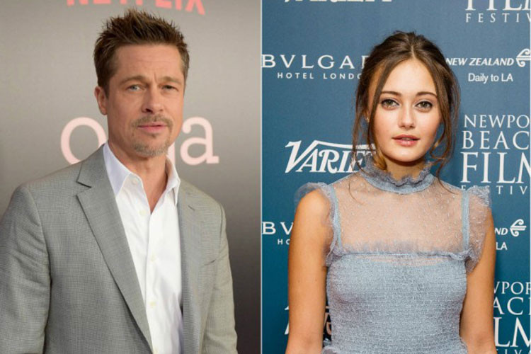 Năm 2017, Brad Pitt bị đồn rơi vào lưới tình với nữ diễn viên kém anh 21 tuổi tên Ella Purnell. Ảnh: ibtimes