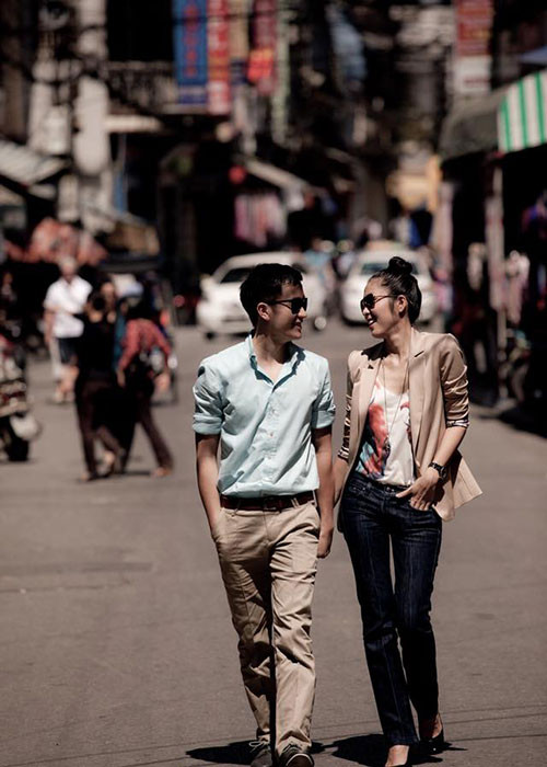 Bộ ảnh xưa khiến nhiều khán giả nhớ lại bộ phim làm nên tên tuổi của Hà Tăng và Lương Mạnh Hải - "Bỗng dưng muốn khóc" lên sóng năm 2008.