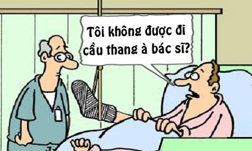 Bac si “chet lang” voi cach di chuyen cua benh nhan gay chan