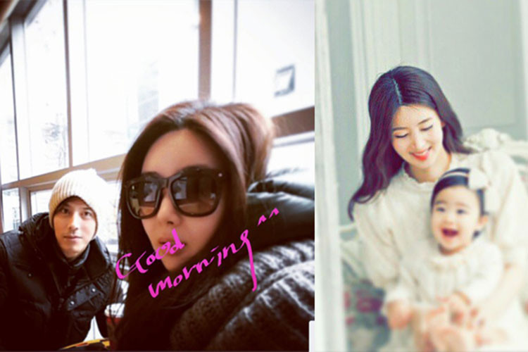 Năm 2014, vợ chồng tài tử xứ Hàn hạnh phúc đón cô con gái Seo Yool gia nhập tổ ấm của mình. Ảnh: Instagram