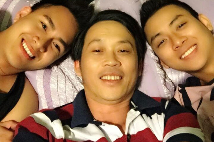 Hoài Linh cưng chiều Hoài Lâm không khác gì con ruột. Ảnh: FBNV