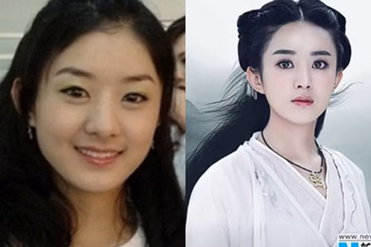 Khi bị khui lại ảnh quá khứ, Triệu Lệ Dĩnh vướng nghi vấn đã đụng dao kéo. Về phía người đẹp, cô phủ nhận và cho biết cô khác xưa là nhờ giảm cân. Ảnh: Tân Hoa Xã