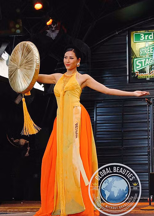 Nguyễn Thị Loan từng lọt top 25 cuộc thi Hoa hậu Hòa bình Quốc tế 2016. Ảnh: Globalbeauties