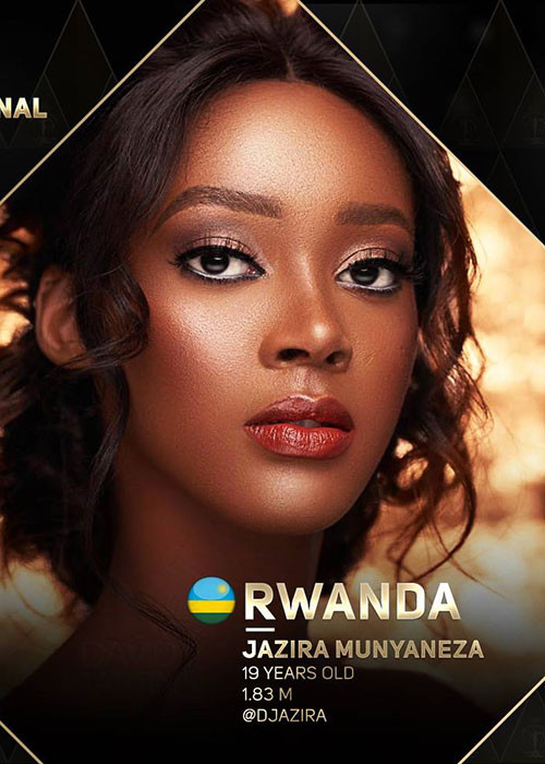 Djazira Munyaneza 19 tuổi, cao 1m83. Đại diện Rwanda được dự đoán về thứ 8 chung cuộc.