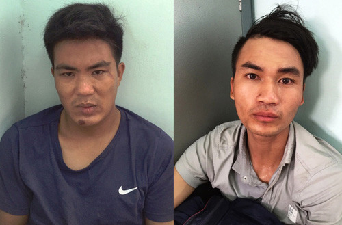 2 đối tượng cản địa trong băng cướp 9X, Công an TX Dĩ An vừa triệt phá.
